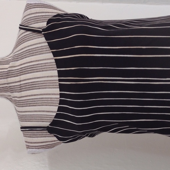 Alice & Olivia Black Striped Spaghetti Strap Midi Dress Size 0 - Picture 12 of 15